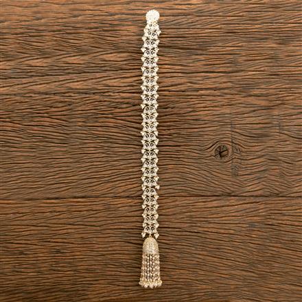 Buy Indo Western Pearl Hair Brooch With Gold Plating 110566