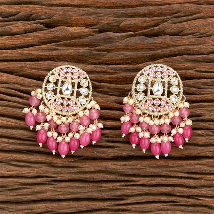 Indo Western Beads Earring With Gold Plating
