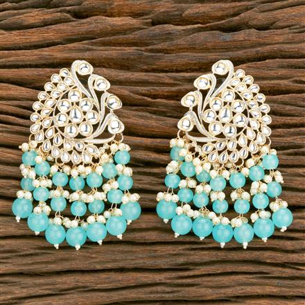 Indo Western Beads Earring With Gold Plating