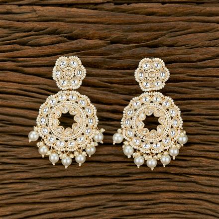 Indo Western Pearl Earring With Gold Plating