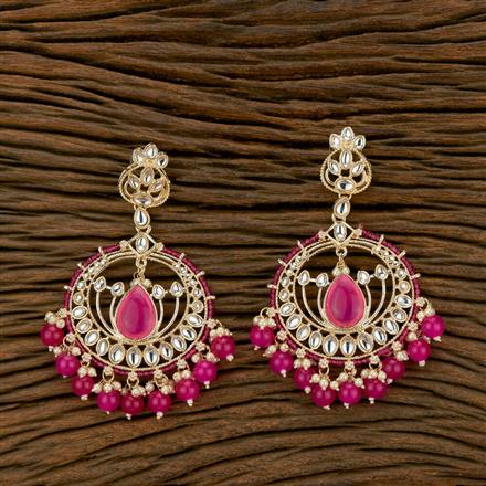 Indo Western Beads Earring With Gold Plating