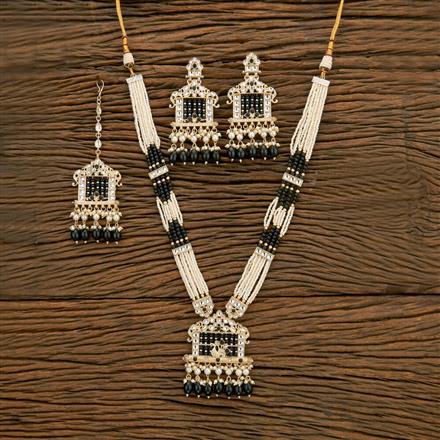 Indo Western Long Necklace With Gold Plating