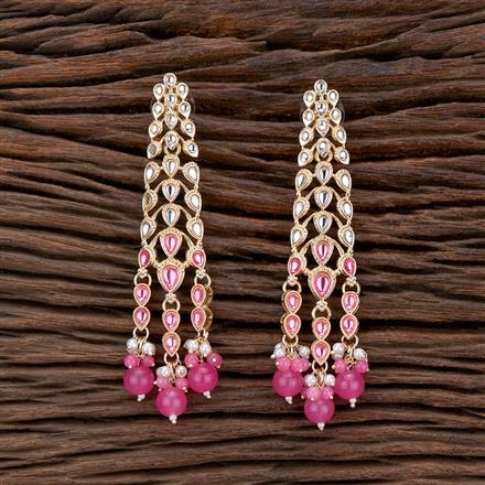 Indo Western Beads Earring With Gold Plating