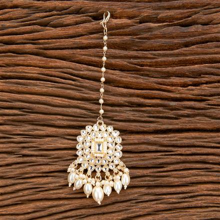 Indo Western Pearl Tikka With Gold Plating