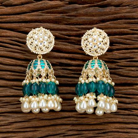 Indo Western Meenakari Earring With Gold Plating