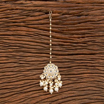 Indo Western Pearl Tikka With Gold Plating