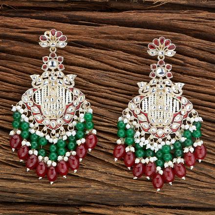 Indo Western Beads Earring With Gold Plating