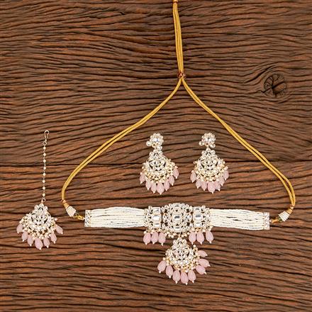 Indo Western Choker Necklace With Gold Plating