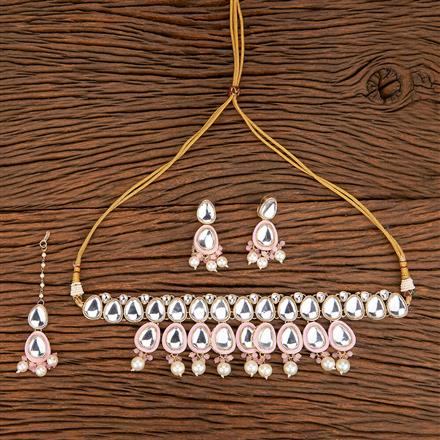 Indo Western Meenakari Necklace With Gold Plating