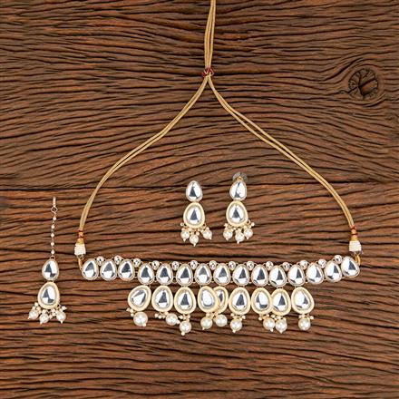 Indo Western Meenakari Necklace With Gold Plating