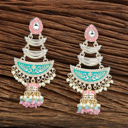 Indo Western Chand Earring With Gold Plating