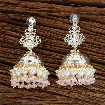 Indo Western Moti Earring With Gold Plating