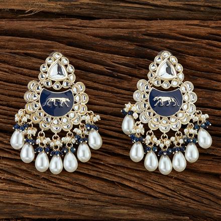 Indo Western Chand Earring With Gold Plating