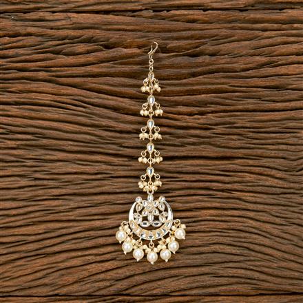 Indo Western Pearl Tikka With Gold Plating