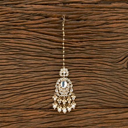 Indo Western Pearl Tikka With Gold Plating