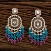 Indo Western Beads Earring With Gold Plating