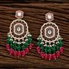 Indo Western Beads Earring With Gold Plating