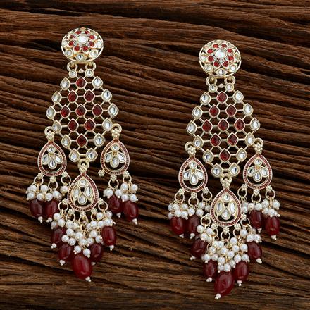 Indo Western Beads Earring With Gold Plating