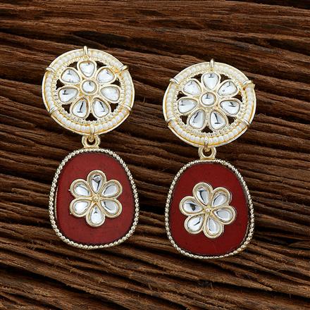 Indo Western Pearl Earring With Gold Plating