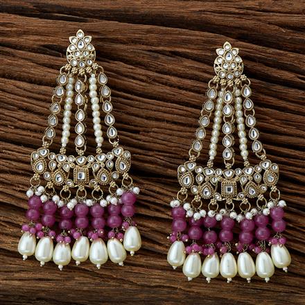 Indo Western Classic Earring With Mehndi Plating