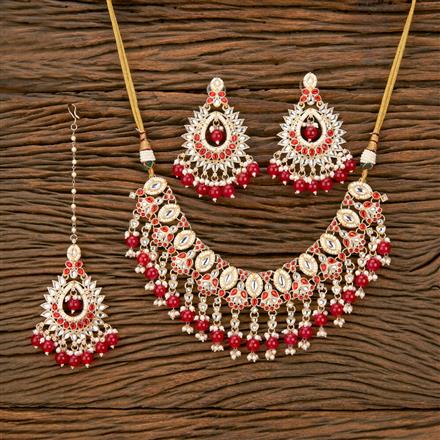 Indo Western Kundan Necklace With Gold Plating