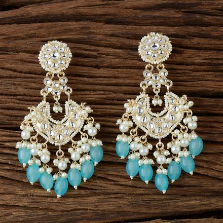 Indo Western Beads Earring With Gold Plating
