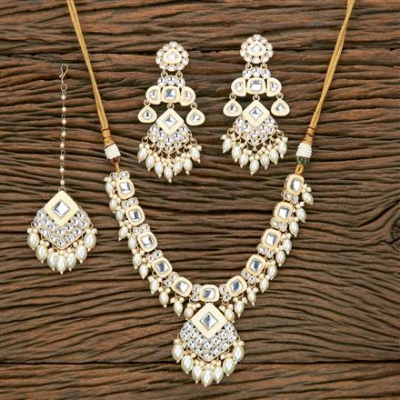 Indo Western Meenakari Necklace With Gold Plating