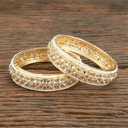 Indo Western Moti Bangles With Gold Plating