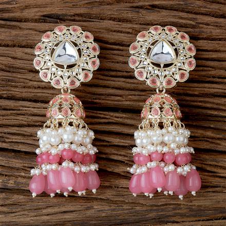 Indo Western Beads Earring With Gold Plating