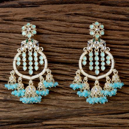 Indo Western Peacock Earring With Gold Plating