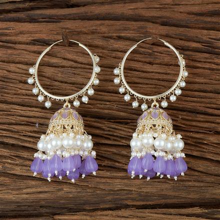 Indo Western Beads Earring With Gold Plating