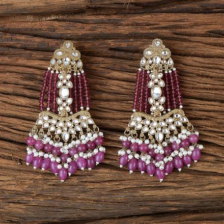 Indo Western Classic Earring With Mehndi Plating