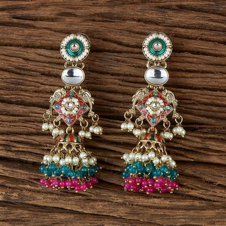 Indo Western Jhumki With Gold Plating