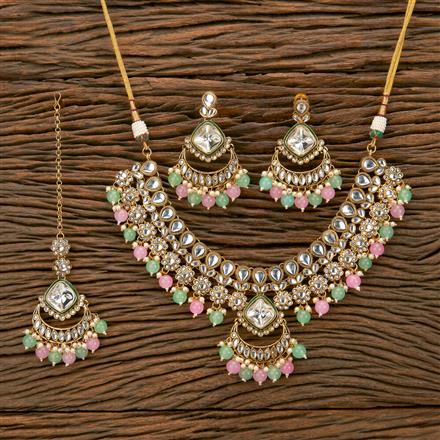 Indo Western Classic Necklace With Gold Plating