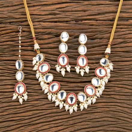 Indo Western Classic Necklace With Gold Plating