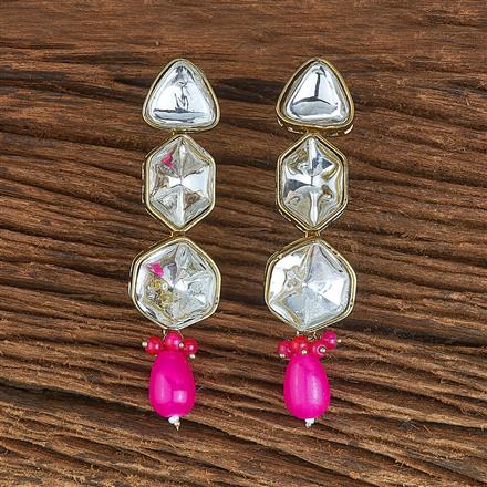 Indo Western Classic Earring With Mehndi Plating