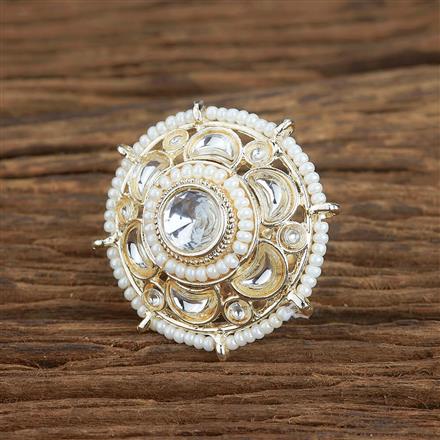 Indo Western Classic Ring With Gold Plating