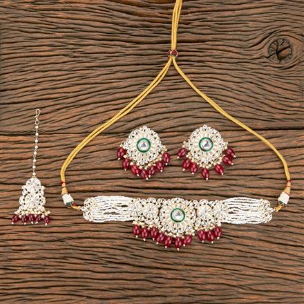 Indo Western Meenakari Necklace With Gold Plating