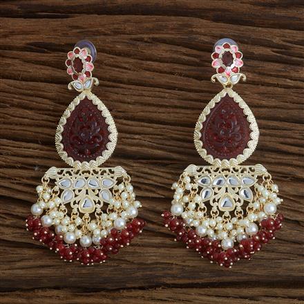 Indo Western Meenakari Earring With Gold Plating