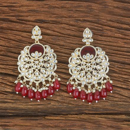 Indo Western Beads Earring With Gold Plating