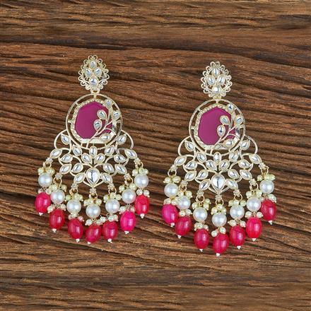 Indo Western Pearl Earring With Gold Plating