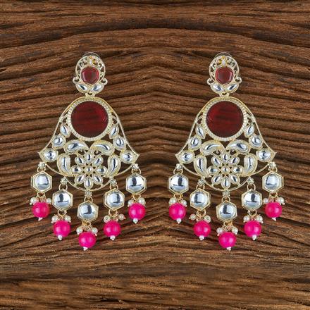 Indo Western Beads Earring With Gold Plating