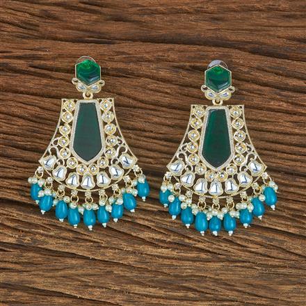 Indo Western Beads Earring With Gold Plating