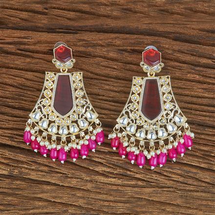Indo Western Beads Earring With Gold Plating