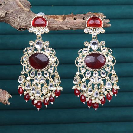 Indo Western Peacock Earring With Gold Plating