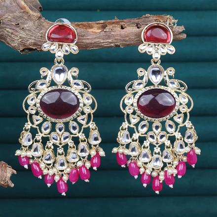 Indo Western Peacock Earring With Gold Plating