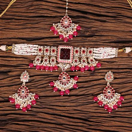 Indo Western Meenakari Necklace With Gold Plating