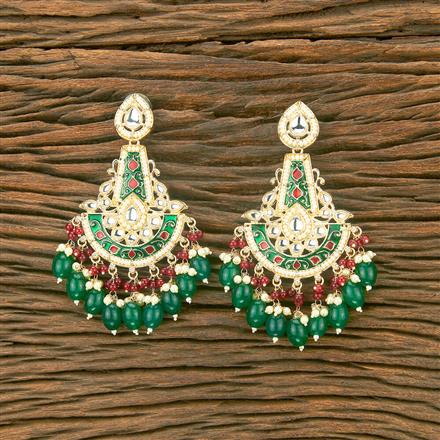 Indo Western Chand Earring With Gold Plating