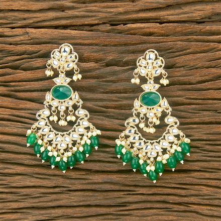 Indo Western Peacock Earring With Gold Plating