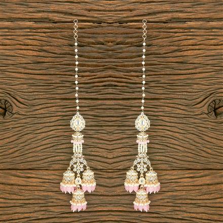 Indo Western Beads Earring With Gold Plating